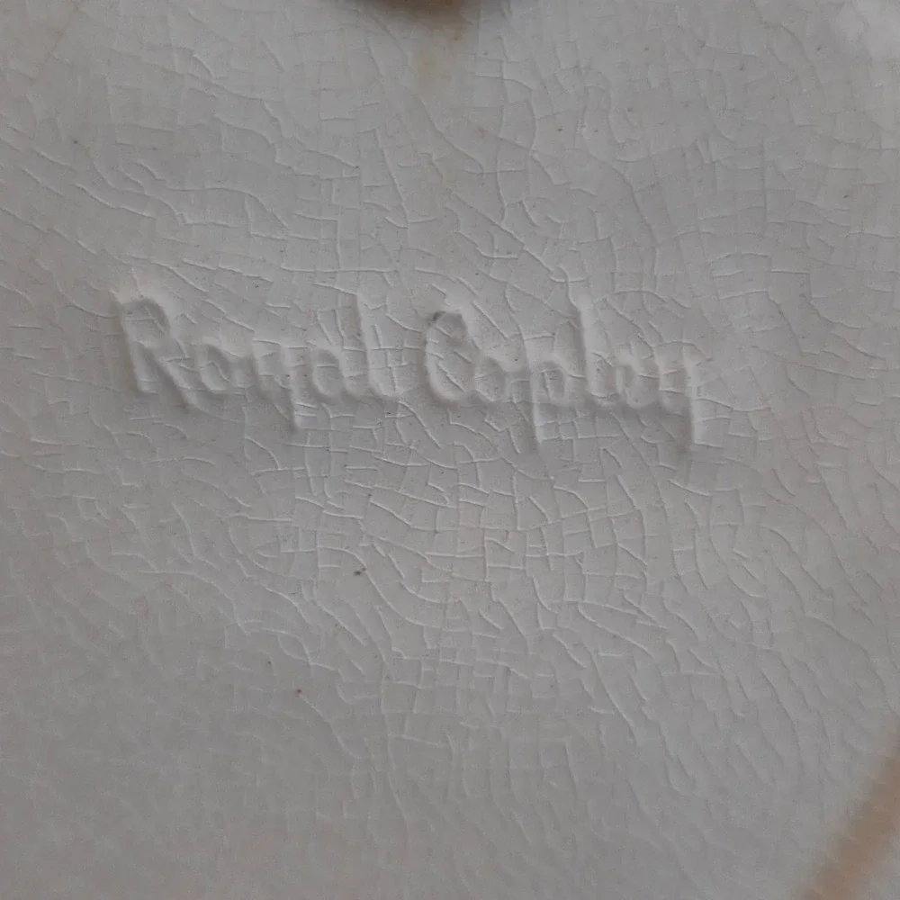 Royal Copley Ceramic Wall Pocket Vase Fruit Harvest Apple Grapes MCM Cottagecore